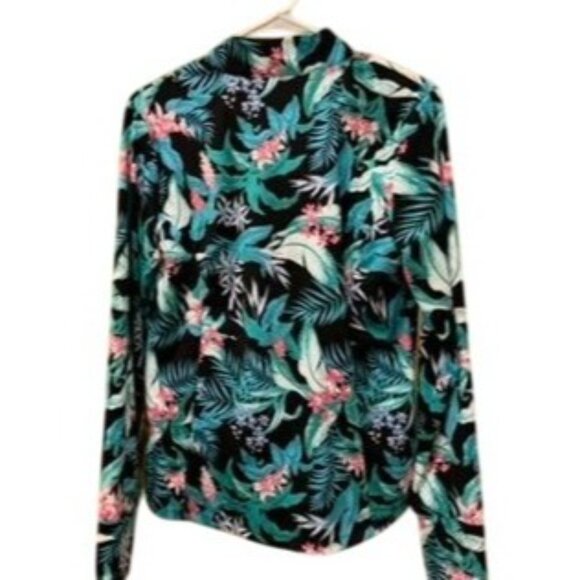 NWT Tommy Bahama Golf Womens Large Floral Long Sleeve Shirt - Picture 3 of 3